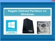 Regain Deleted Partition on Windows