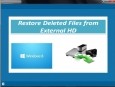 Restore Deleted Files from External HD