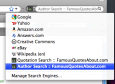 Famous Quote Search for FireFox/Chrome/IE