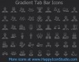 Gradient Tab Bar Icons