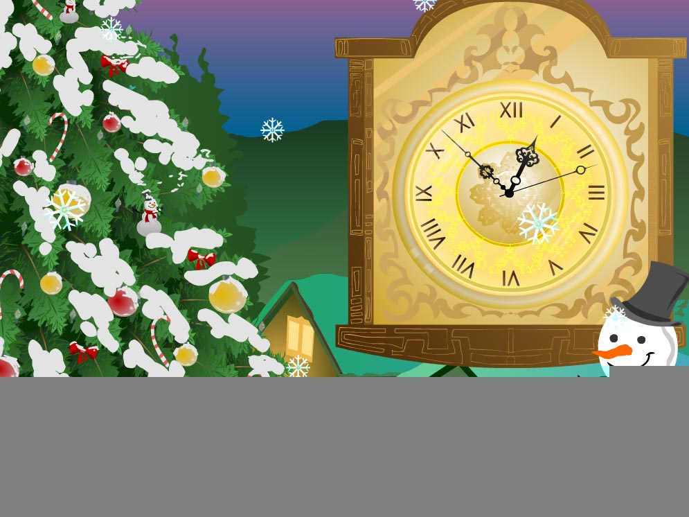 Snow Clock ScreenSaver