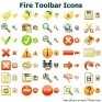 Fire Toolbar Icons for Bada