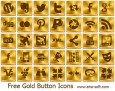 Free Gold Button Icons