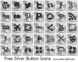Free Silver Button Icons