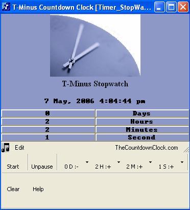 T-Minus Timer Stopwatch