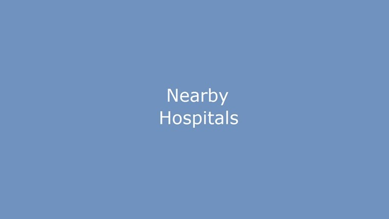Nearby Hospitals
