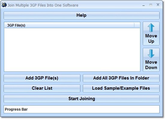 Join Multiple 3GP Files Into One Software