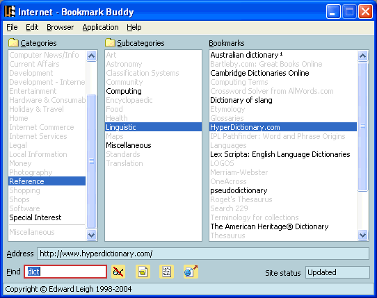 Bookmark Buddy Unicode Edition 3.7.5U