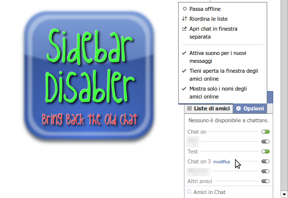 FB Chat Sidebar Disabler for Firefox