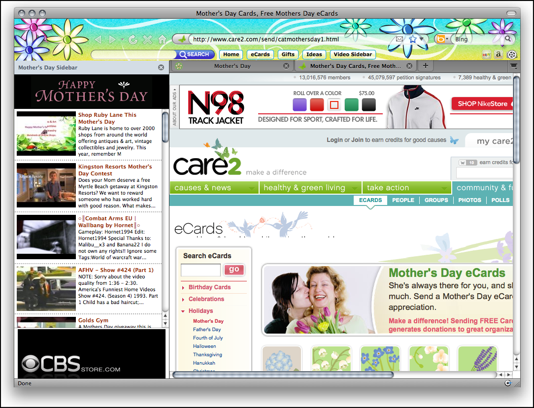 Mothers Day 2010 Firefox Theme