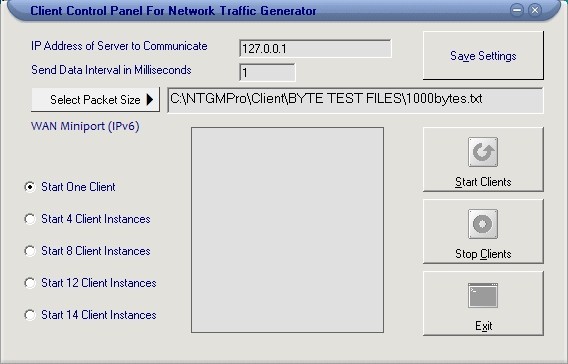 Network Traffic Generator and Monitor