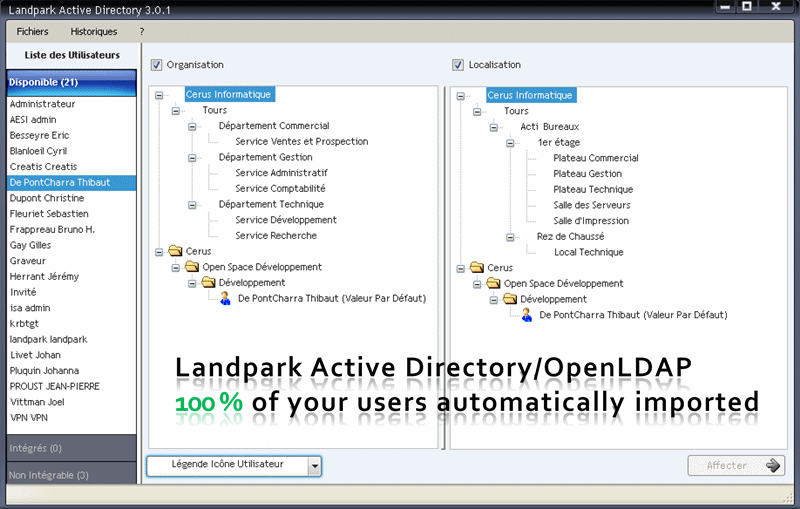 LANDPARK ACTIVE DIRECTORY/OPENLDAP FRA