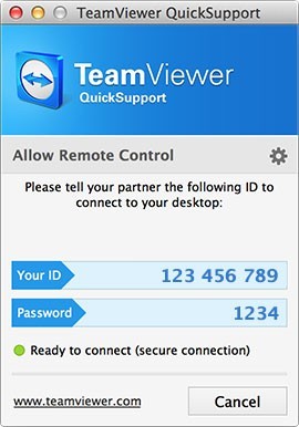TeamViewer QuickSupport for Mac OS X