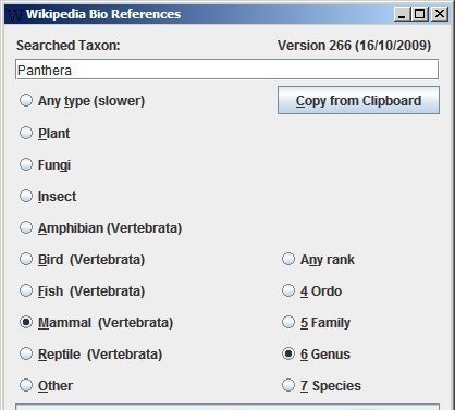 Wikipedia Bio References Build