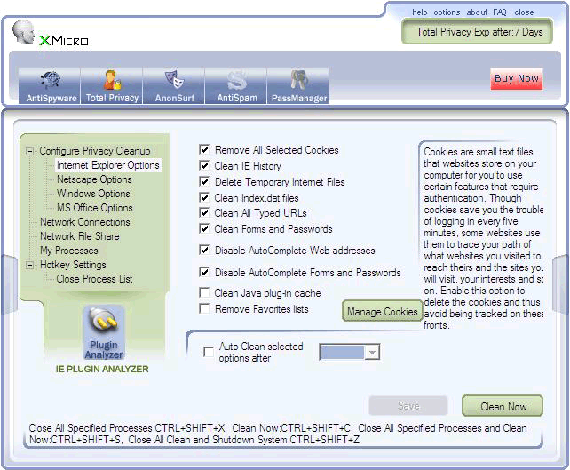 XMicro Internet Privacy (Vista)