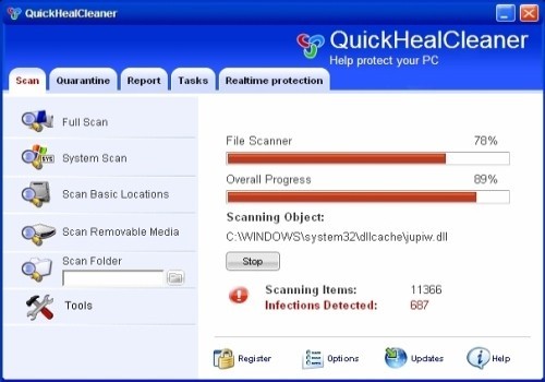 Quick Heal Malware Removal Tool
