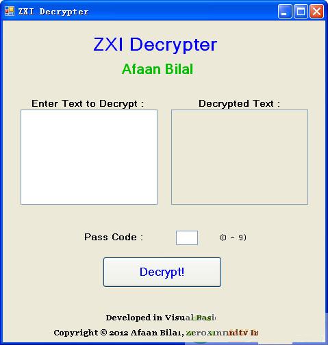 ZXI Decrypter