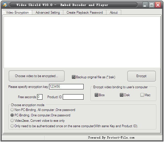 Video Shield - Embed decoder and player