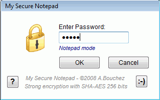 My Secure Notepad