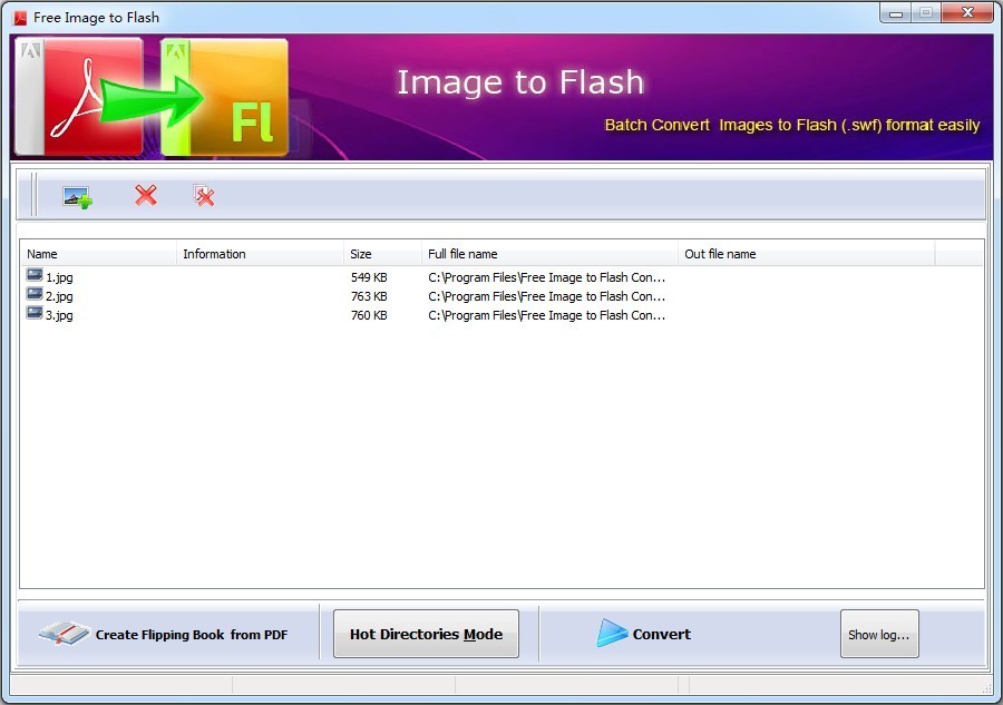 Dreamsoft Free Image to Flash Converter