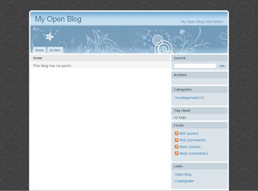 Webuzo for Open Blog