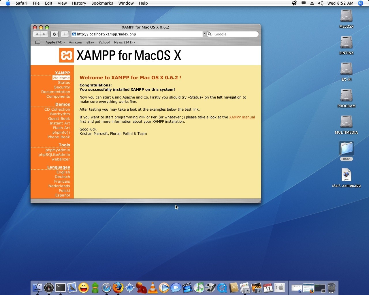 XAMPP for Mac 1.7.5 beta1