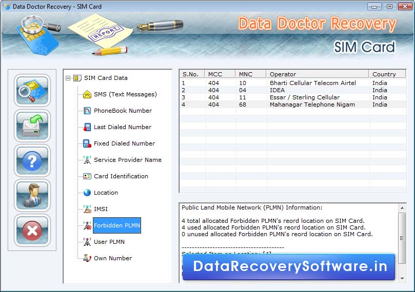 Mobile Sim Card SMS Recovery