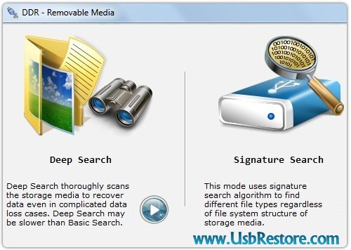 Removable Media Data Restore