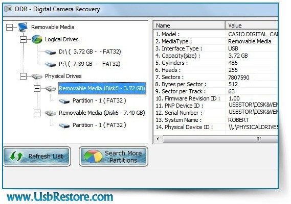 Digital Camera Data Restore