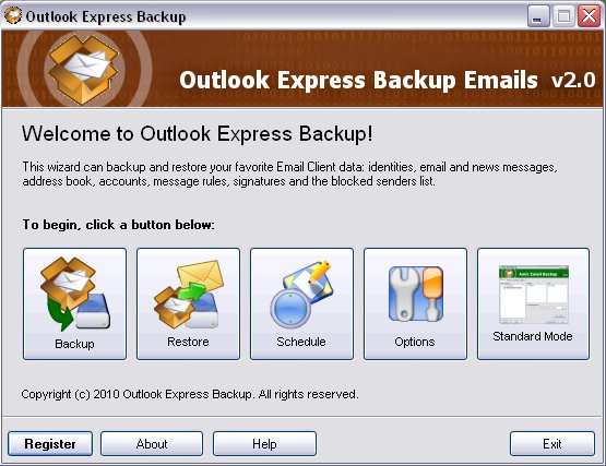 Outlook Express Backup Emails