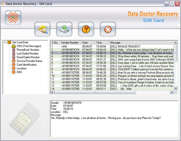 Sim card deleted data recovery tool
