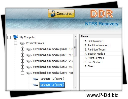 NTFS HDD recovery tool