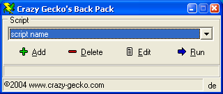 Crazy Gecko's BackPack
