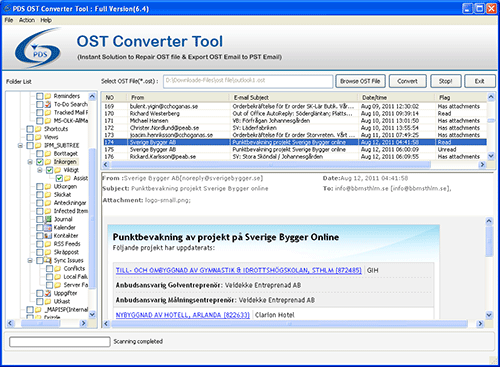 Copy Data From OST File