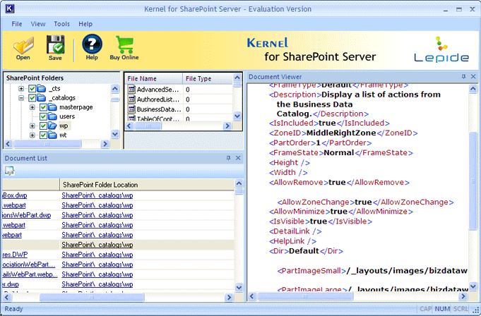 Recovery Sharepoint Database