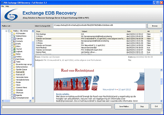 Recover Exchange EDB Free