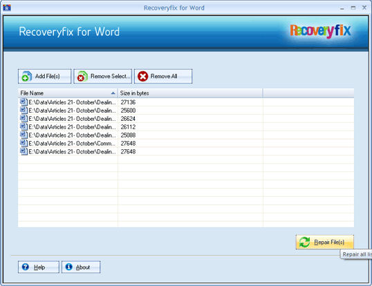 Repair Word 2010 File