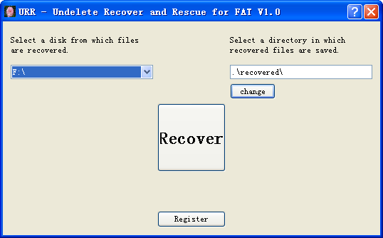 Undelete Recover and Rescue for FAT
