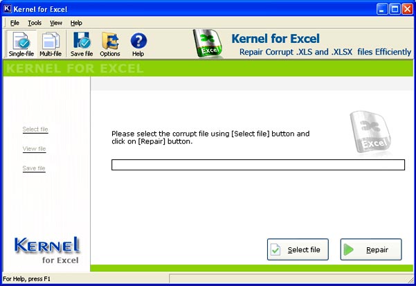MS Excel File Recovery Tool