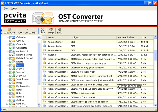 Import OST to PST File