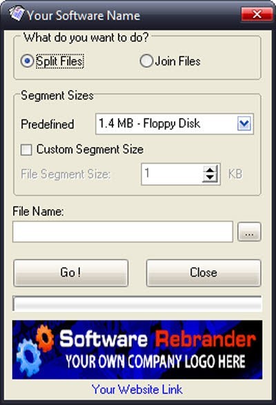 Rebrandable File Splitter