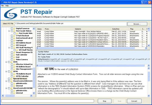 Repair PST Outlook File