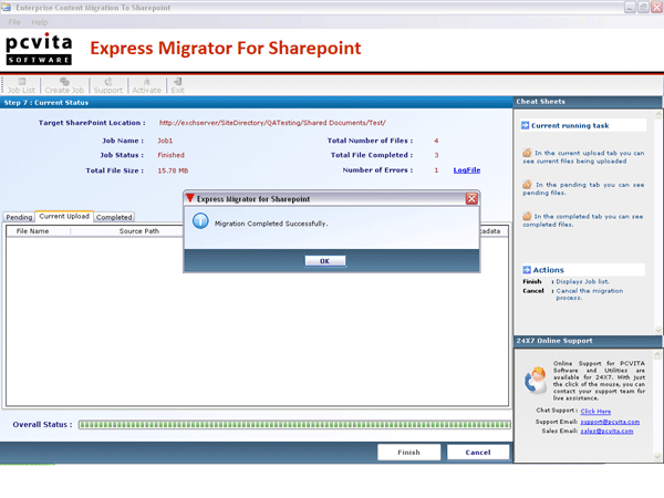 Transfer Files to SharePoint