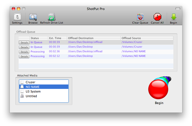 ShotPut Pro for Mac OS X