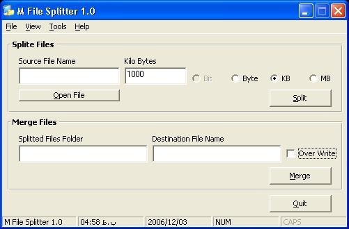 M File Splitter
