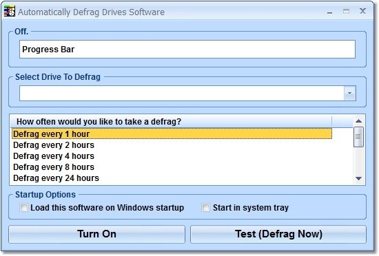 Automatically Defrag Drives Software