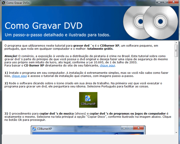 Gravar DVD