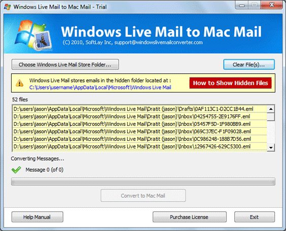 Import EML File to Mac OS X Mail