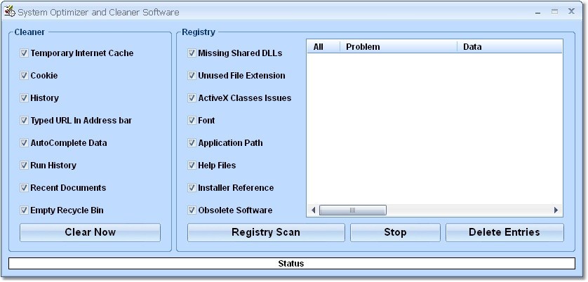 System Optimizer and Cleaner Software