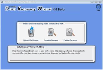 EASEUS Data Recovery Wizard Beta